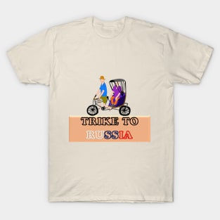 Trike to Russia - Three - Wheeled Cycle T-Shirt